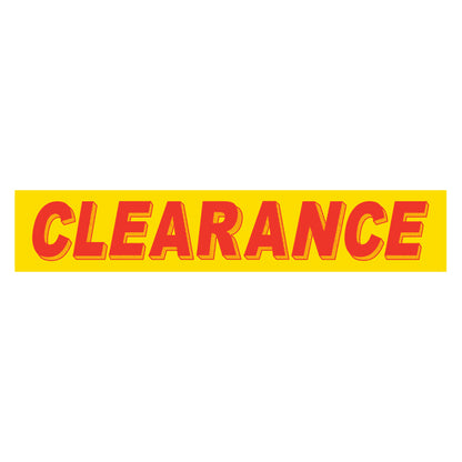 Adhesive Windshield Slogan - Red/Yellow