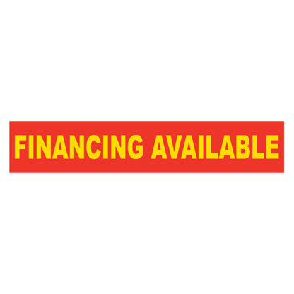Adhesive Windshield Slogan - Red/Yellow