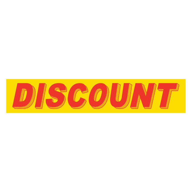 Adhesive Windshield Slogan - Red/Yellow