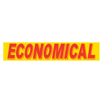 Adhesive Windshield Slogan - Red/Yellow