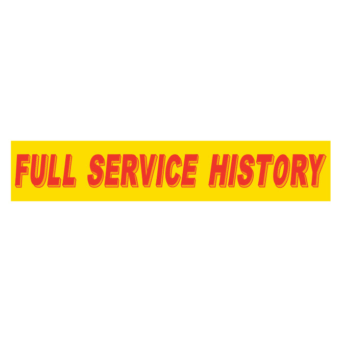 Adhesive Windshield Slogan - Red/Yellow