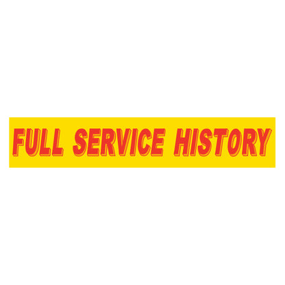 Adhesive Windshield Slogan - Red/Yellow