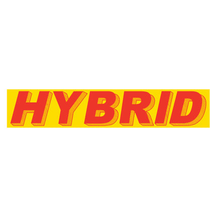Adhesive Windshield Slogan - Red/Yellow