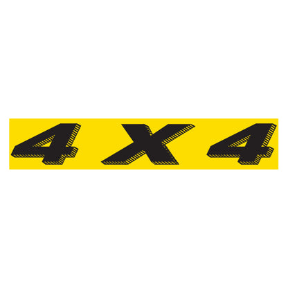 Adhesive Windshield Slogan - Yellow and Black