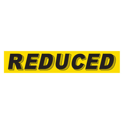 Adhesive Windshield Slogan - Yellow and Black
