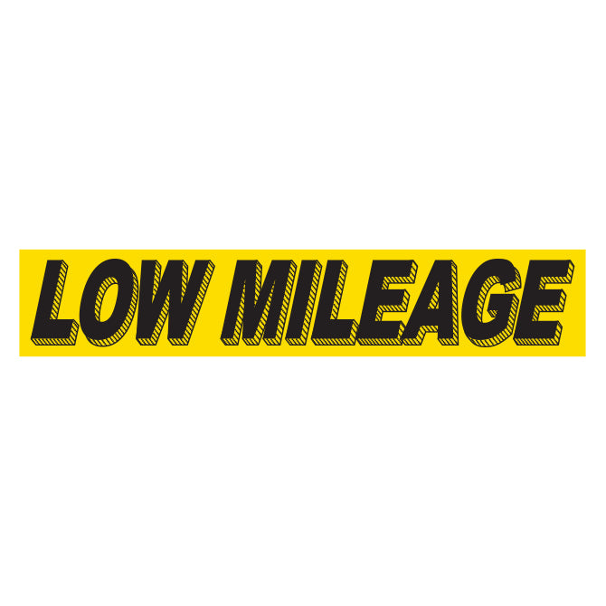 Adhesive Windshield Slogan - Yellow and Black