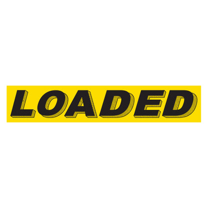 Adhesive Windshield Slogan - Yellow and Black