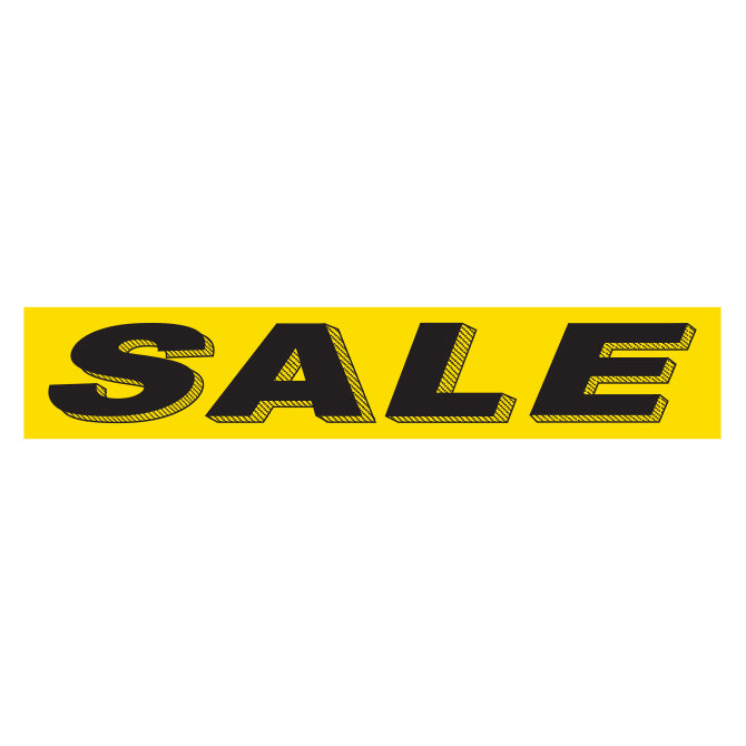 Adhesive Windshield Slogan - Yellow and Black