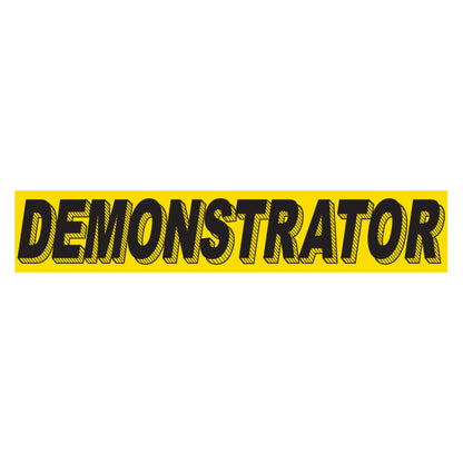 Adhesive Windshield Slogan - Yellow and Black