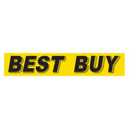 Adhesive Windshield Slogan - Yellow and Black