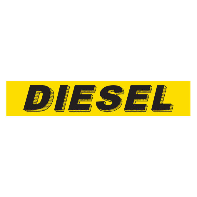 Adhesive Windshield Slogan - Yellow and Black