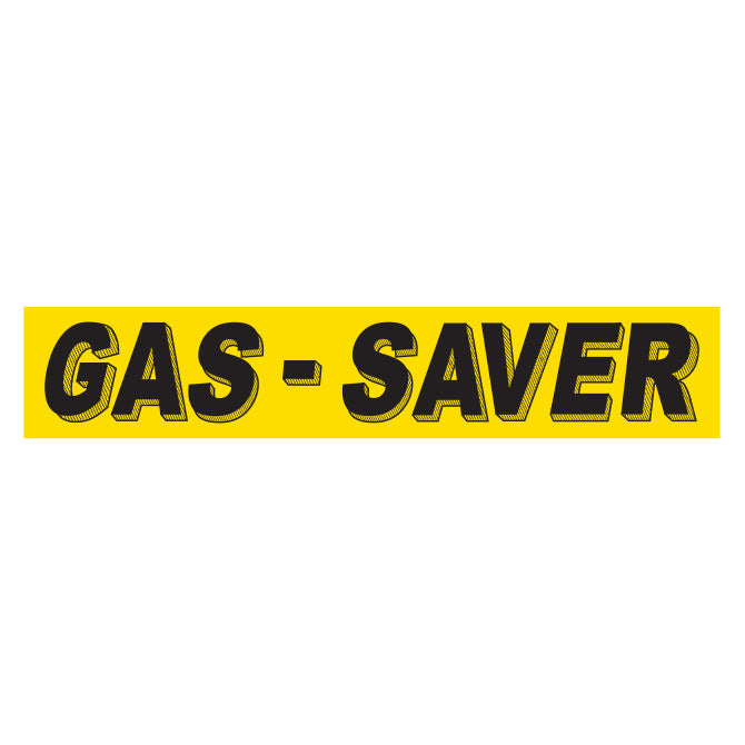 Adhesive Windshield Slogan - Yellow and Black