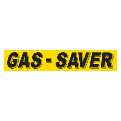 Adhesive Windshield Slogan - Yellow and Black
