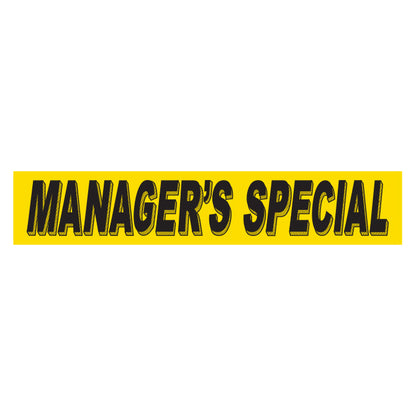 Adhesive Windshield Slogan - Yellow and Black