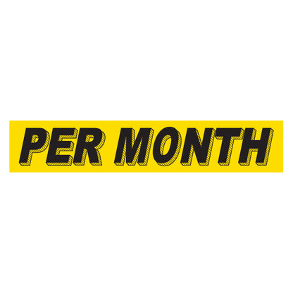Adhesive Windshield Slogan - Yellow and Black