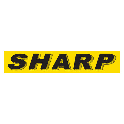 Adhesive Windshield Slogan - Yellow and Black