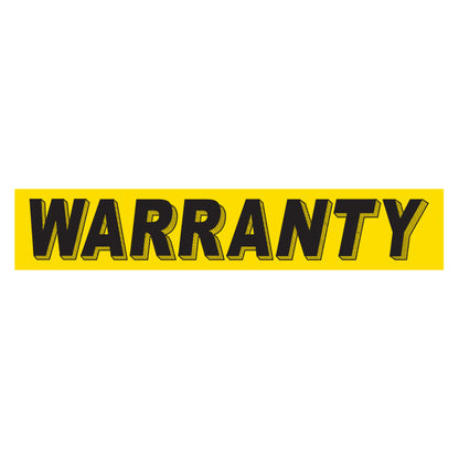 Adhesive Windshield Slogan - Yellow and Black
