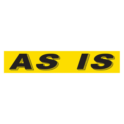 Adhesive Windshield Slogan - Yellow and Black