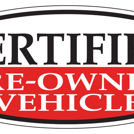 Window Sticker - Certified Pre-Owned (Red)