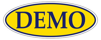 Oval Window Sticker (Blue/Yellow)