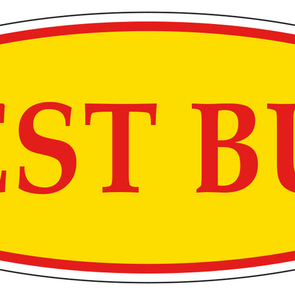 Oval Window Sticker (Red/Yellow)