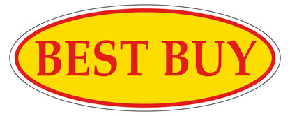 Oval Window Sticker (Red/Yellow)