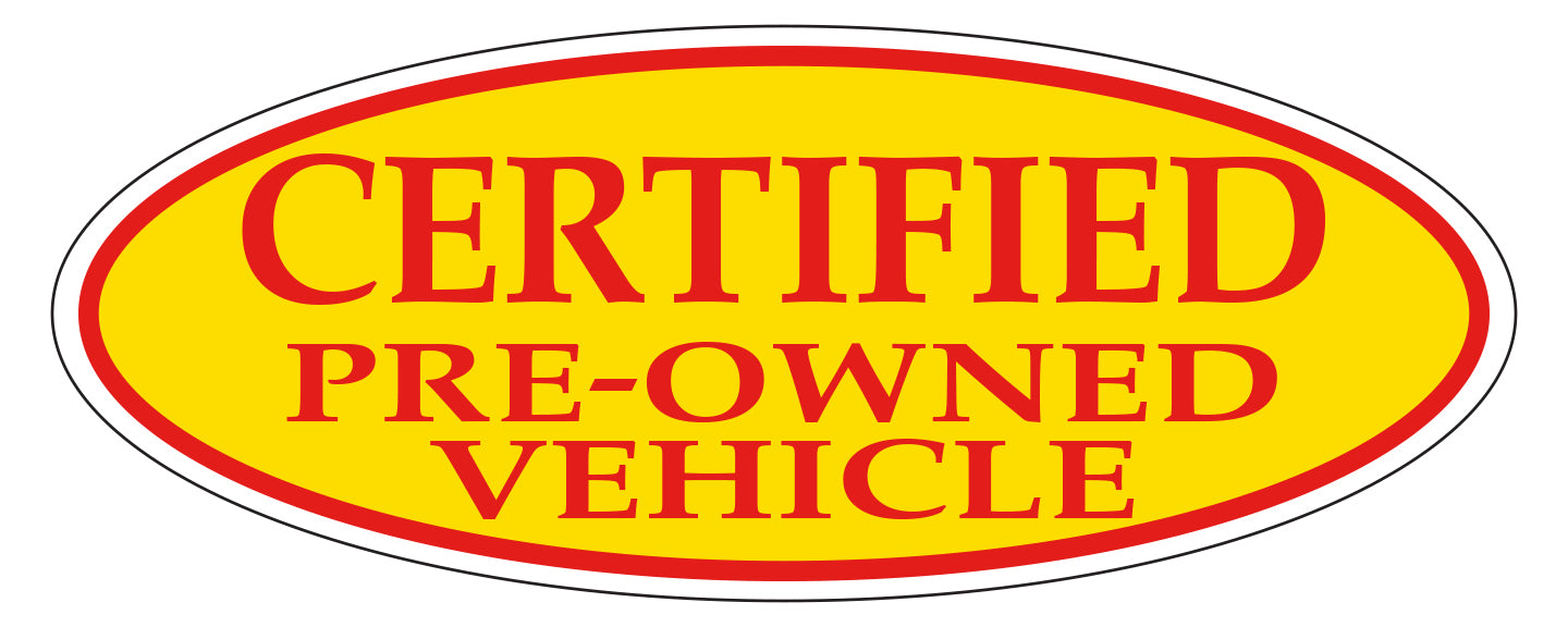 Oval Window Sticker (Red/Yellow)