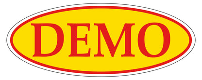 Oval Window Sticker (Red/Yellow)