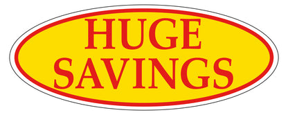 Oval Window Sticker (Red/Yellow)