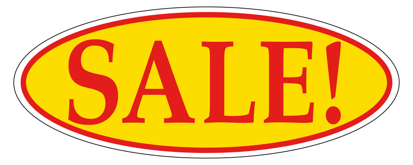 Oval Window Sticker (Red/Yellow)