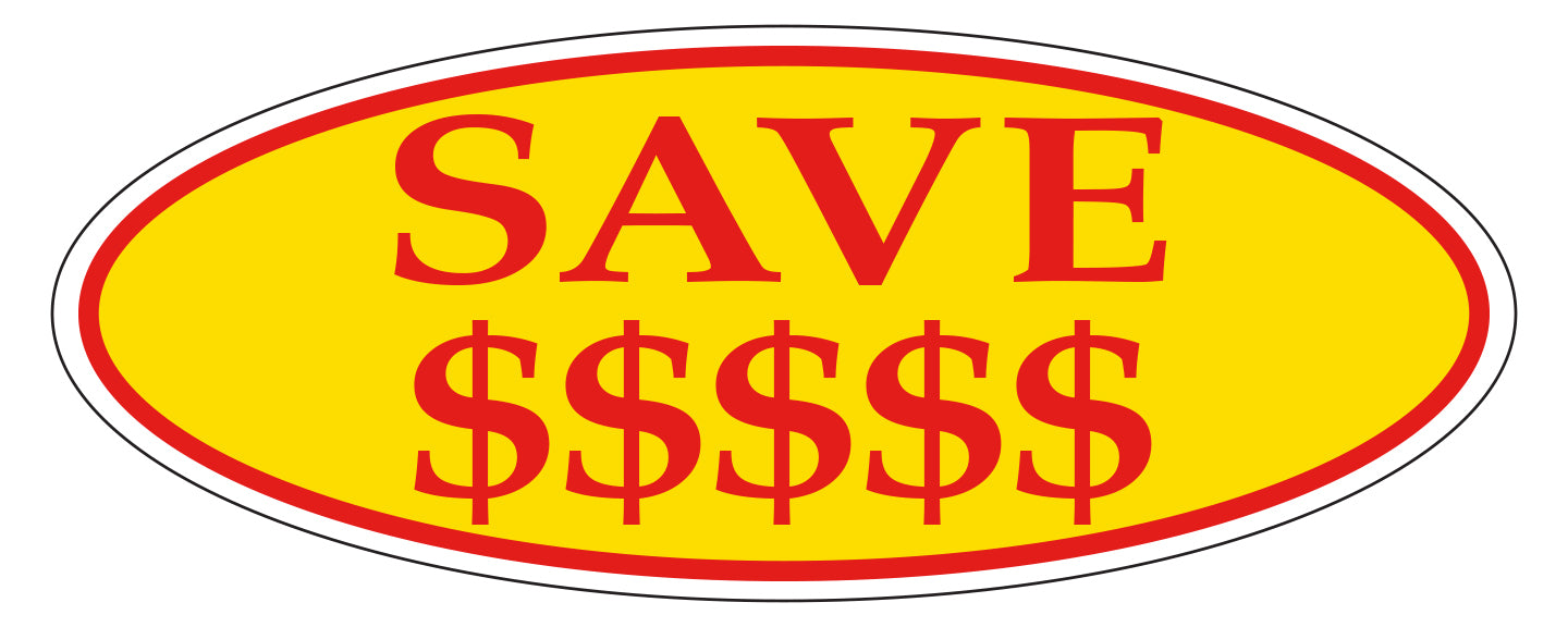 Oval Window Sticker (Red/Yellow)