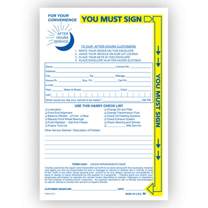 Yellow Highlight Night Drop Envelope