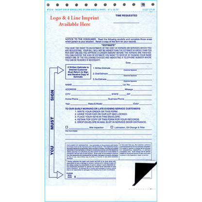 Night Drop Envelopes