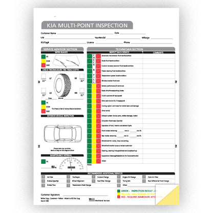 Multi-Point Inspection Form - KIA