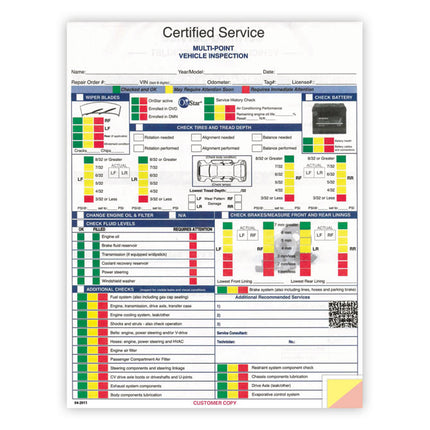 Multi-Point Inspection Form - GM