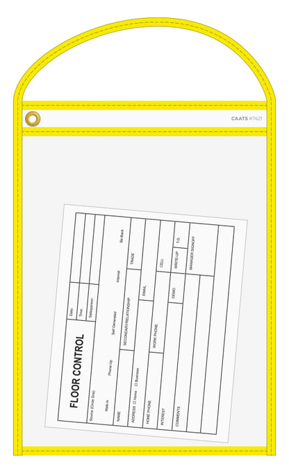 Neon Stitched Work Ticket Holders