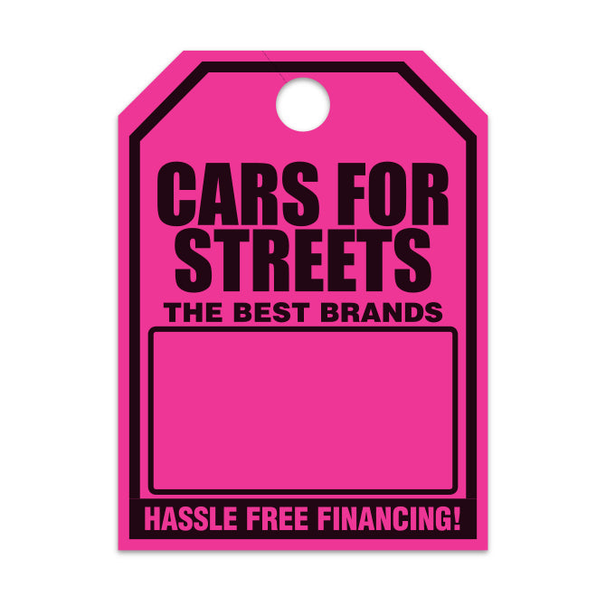 Custom Mirror Hang Tags
