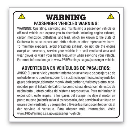 Prop 65 Sticker