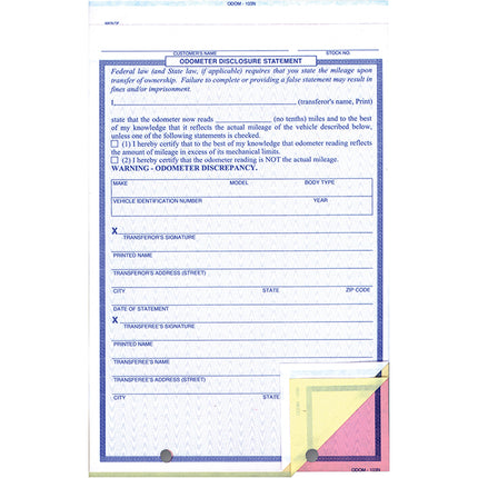 Odometer Disclosure Statement