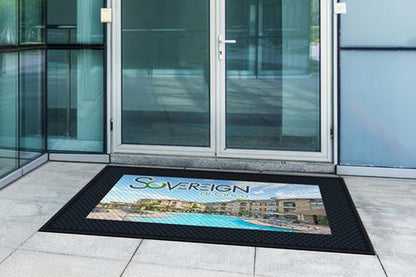 SuperScrape Impressions Logo Mat  6' x 6'