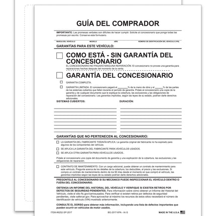 SPANISH AS-IS - Exterior