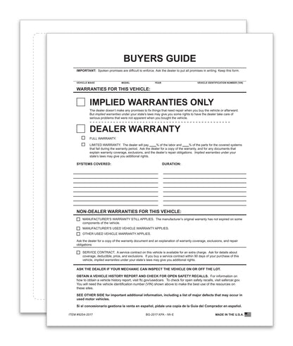 IMPLIED WARRANTY - Exterior