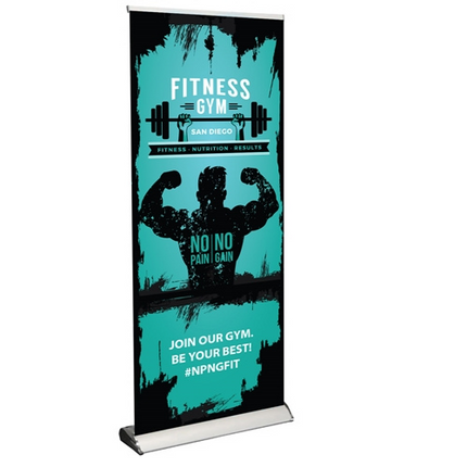 Deluxe Retractable Banner 33"x81"