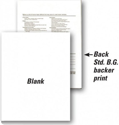 Interior Buyers Guide Backer Printing Only