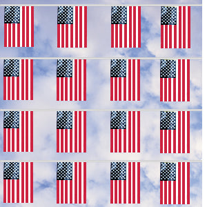 American Flag Pennants – Polyethylene