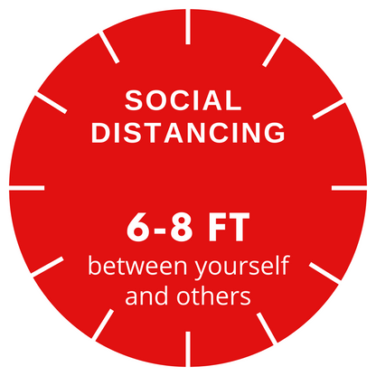 Social Distancing Floor Graphics
