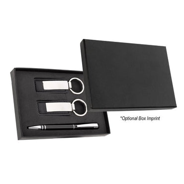 Stylus Pen And Leatherette Key Tag Box Set