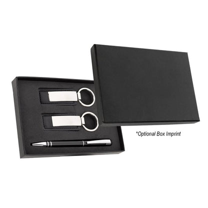Stylus Pen And Leatherette Key Tag Box Set