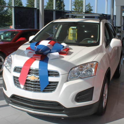 30" Magnetic Car Bow - Patriotic