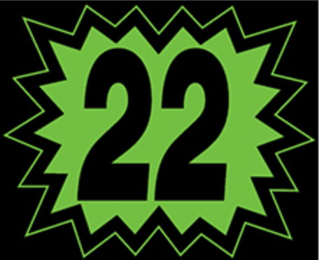 Window Sticker - Blasts - Black/Green